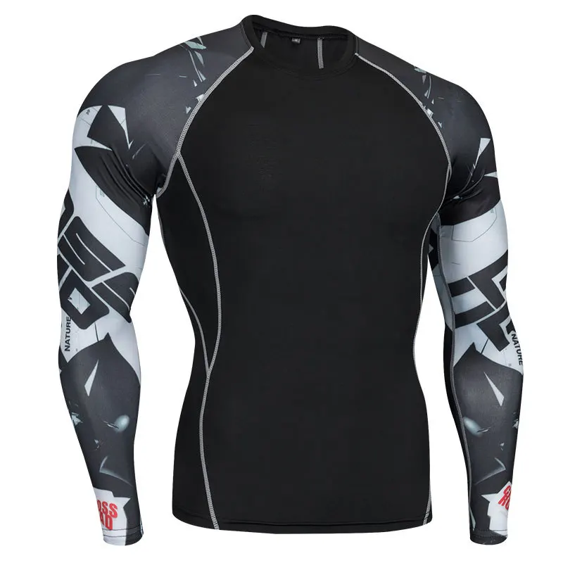 S-4XL майки для бокса, фитнеса, сухая посадка, Муай Тай, Беговая футболка, боксерский тигр, Мужская компрессионная футболка для тренажерного зала, ММА, тренировочная Рашгард, футболка