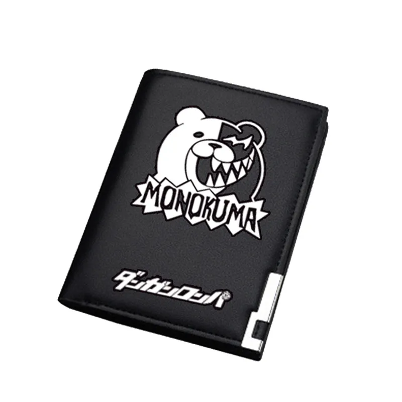 Новинка Danganronpa: триггер счастливый хаос принт Женский Длинный кошелек Kawaii недорогой кошелек для мелочи Monokuma короткий кошелек ID держатель для карт