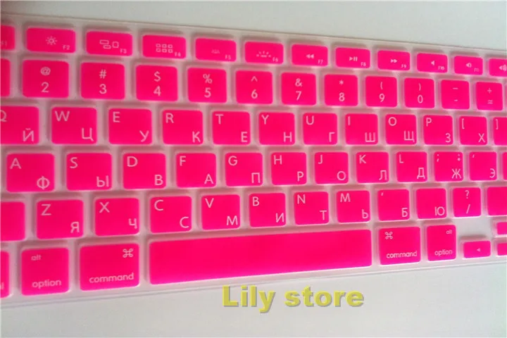 1 шт. русская силиконовая Мягкая оболочка для клавиатуры Защитная пленка apple MacBook
