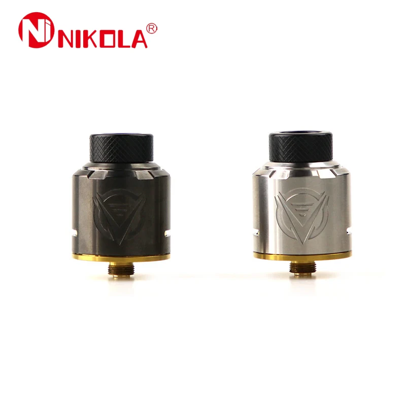 Оригинальный Nikola Ниагара 25 мм RDA с 0.3ohm катушки Fit Squonk 200 Вт поле Mod Vape испаритель VS