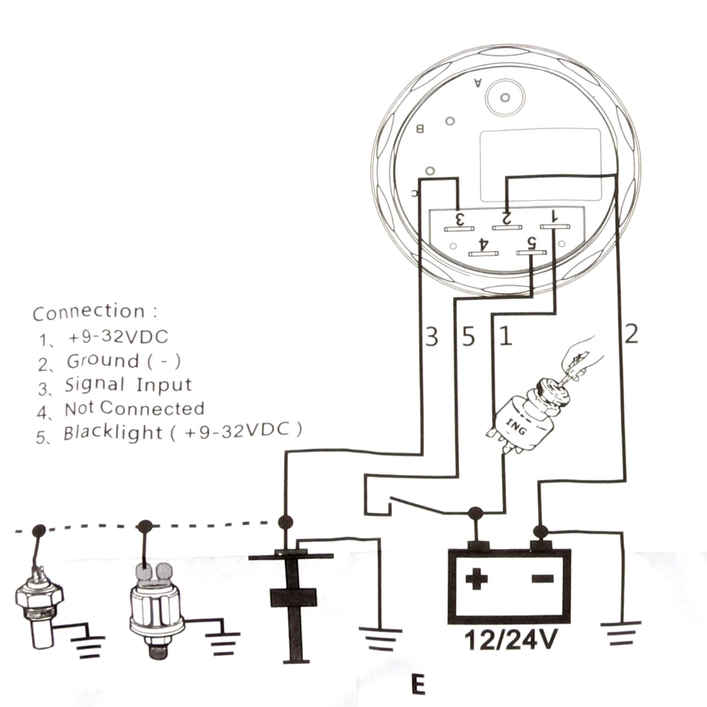 

2'/52mm 12V Car Boat Fuel Level Gauge Meter Fuel Sensor Sender Unit Kit Indicador de nivel de combustible jauge de carburant