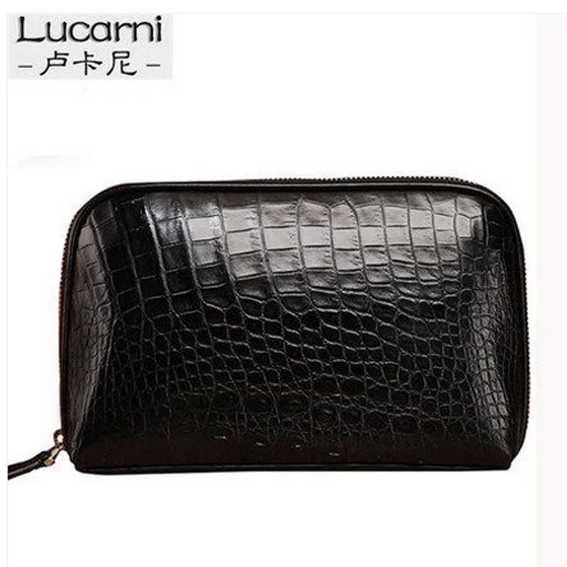 

lukani Men clutch bag male crocodile belly male bag business hand bag multi-functional wallet leather hand bag