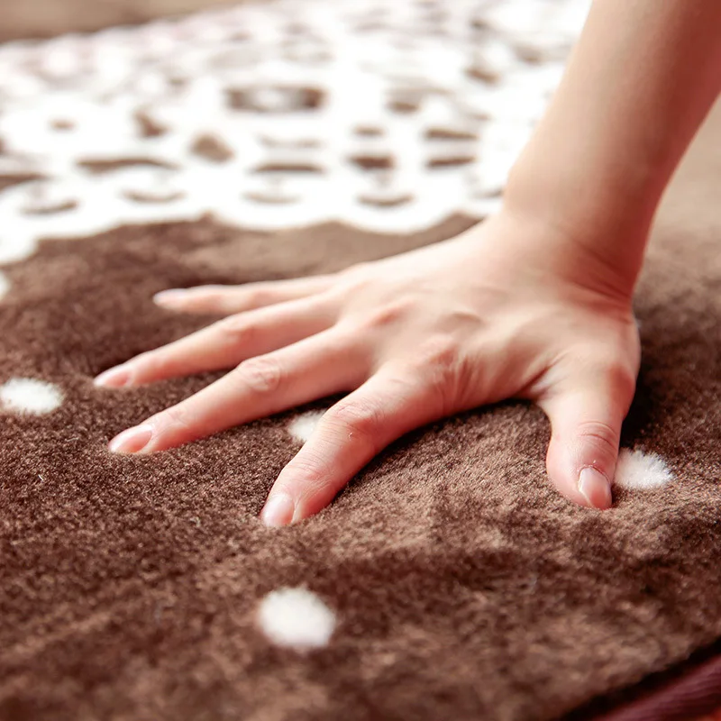 Модный узор в горошек романтичное Белое кружево мягкий плюшевый напольный