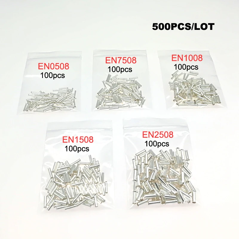 500 шт. обжимные концевые клеммы для медных труб|Терминалы| |