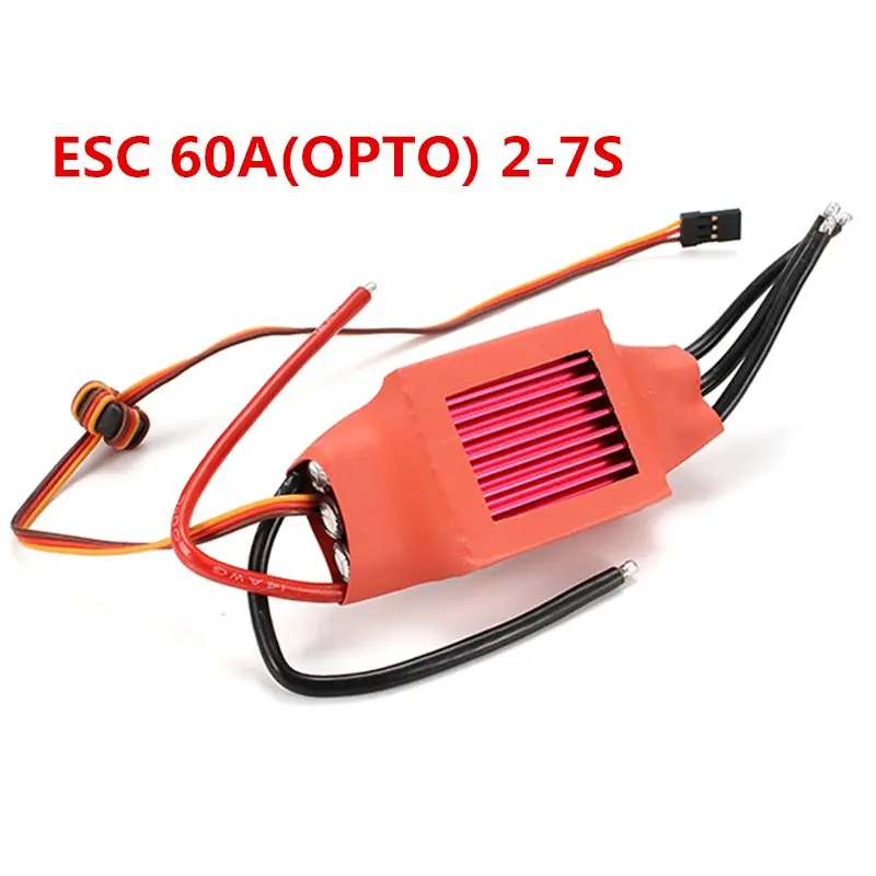 Красный кирпич 10A/50A/60A/70A/100A/125A/200A ESC бесщеточный ESC BEC/UBEC/OPTO/NO BEC для радиоуправляемого дрона квадрокоптера запасные части Аксессуары