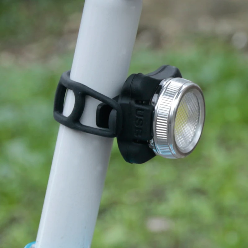 Задний фонарь для велосипеда двухцветный в 1 Перезаряжаемый USB светодиодный COB