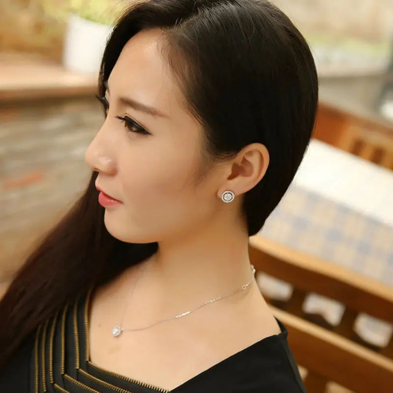 Свадебный комплект ювелирных изделий для невесты красивый ювелирный набор