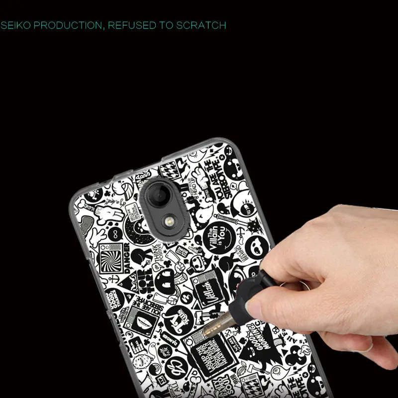 Мягкий ТПУ чехол для Coque Wiko Kenny чехлы силиконовый с мультяшным рисунком 360
