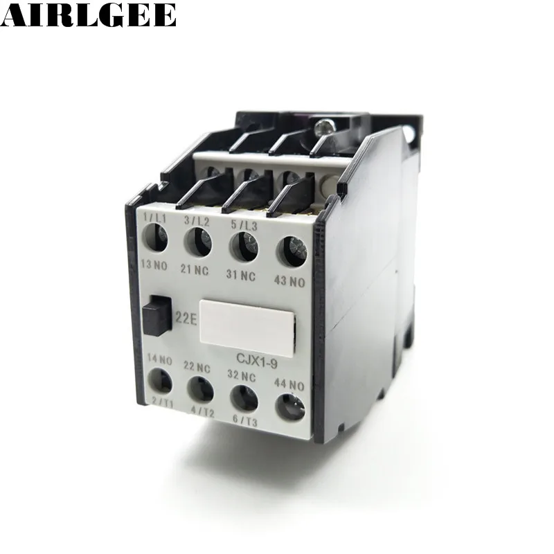 

CJX1-9/22(3TB40) AC Contactor 3-Phase 3-Pole 2NC + 2NO 9A 24V 36V 110V 220V,380V Coil Voltage