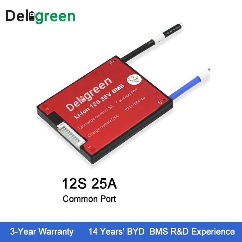 Deligreen 12 S 25A 36 V PCM/PCB/BMS для 3 2 Номинальный литиевый аккумулятор 18650 LiFePO4 | Электроника