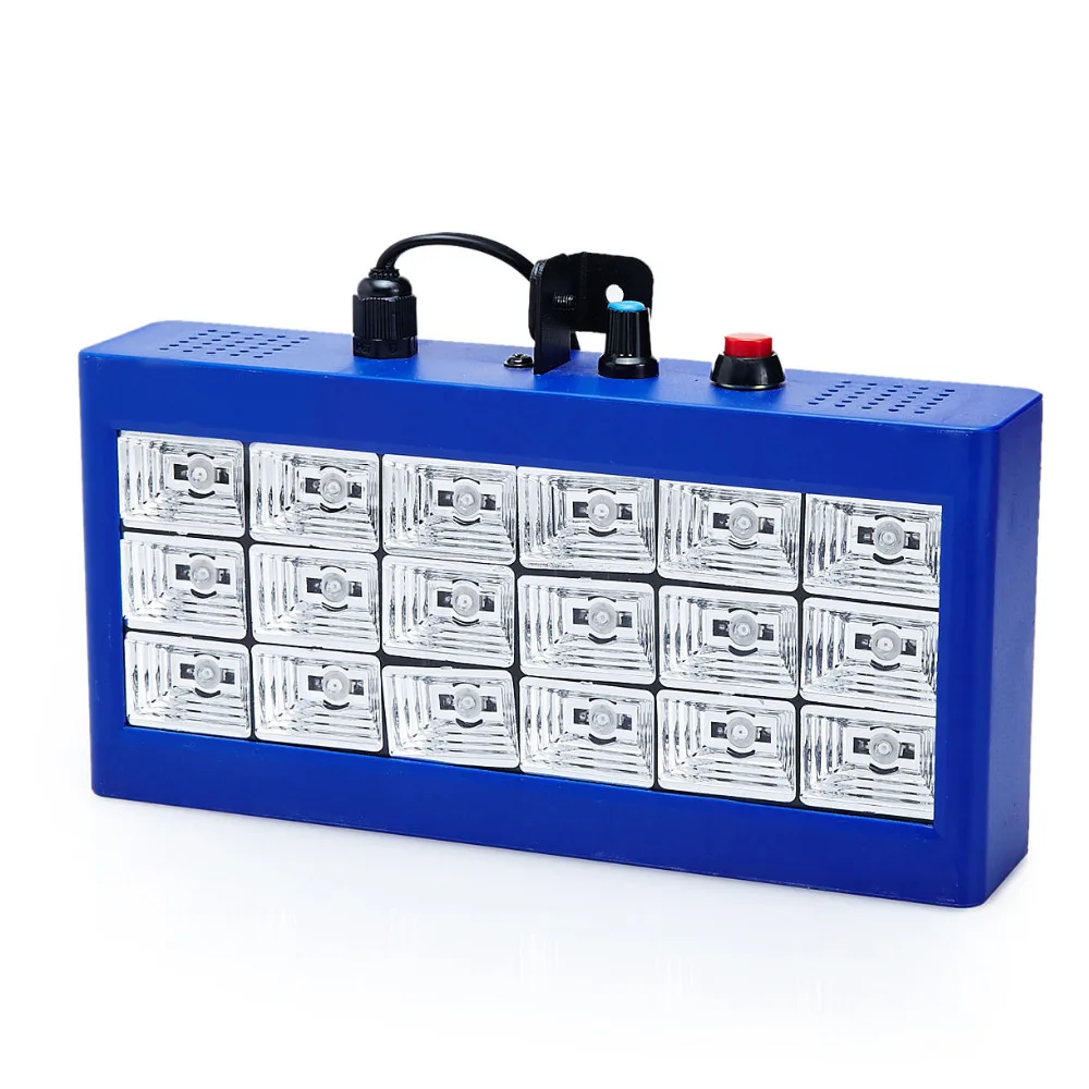 Мини DMX Sound Control 18 RGB LED Disco Party DJ Световое Шоу Строб Лампа Решетка Домашних