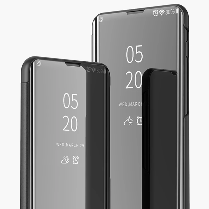 Роскошный кожаный чехол для Xiaomi mi 9 SE CC9 E 9T Red mi 6 6A 7A Note 7 K20 Pro с прозрачным окошком для просмотра mi rror откидная подставка 360 Полный Чехол