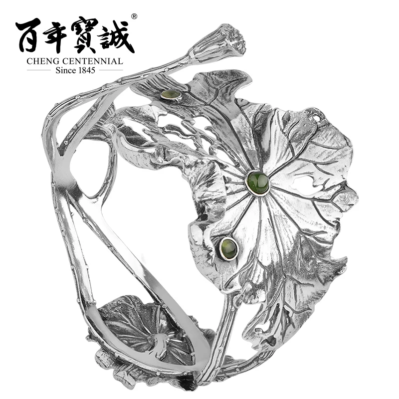 Cheng Centennial 925 пробы Серебряный браслет китайский стиль женщина уникальный Винтаж
