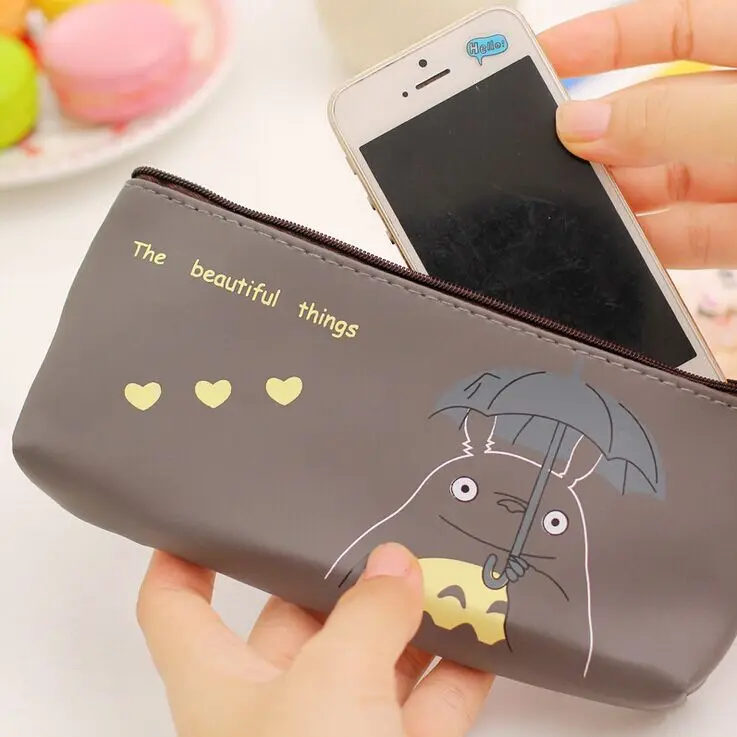 Kawaii Тоторо Япония Школа Пенал для студентов ручка чехол девушка Косметика