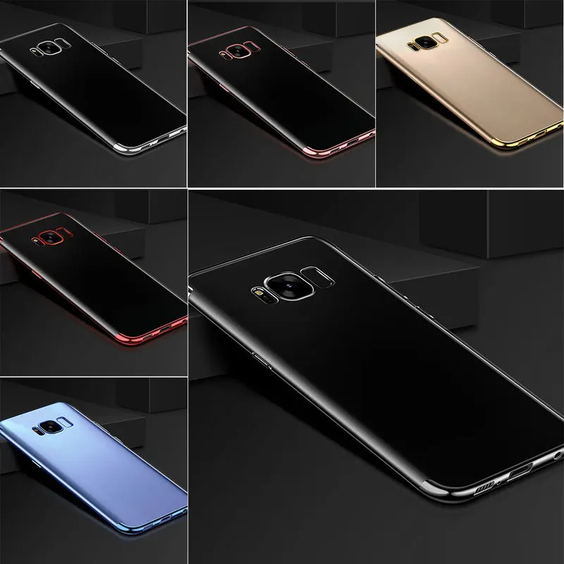 Ультратонкий Мягкий чехол из ТПУ для Samsung Galaxy S8 S9 Plus S7 Edge Note 8 9 A7 A5 J7 A8 A6 2018
