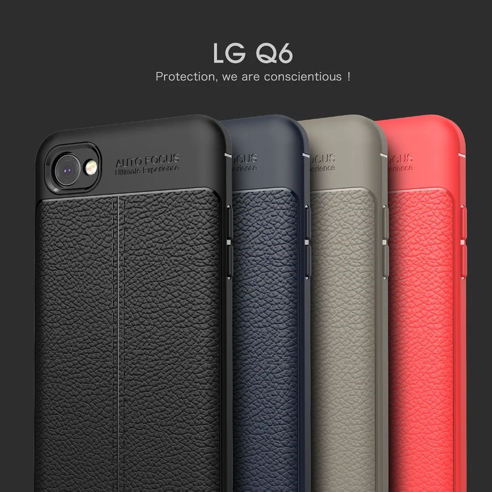 Для LG Q6 PLUS Чехлы Kyoko бизнес грязеотталкивающие простые для телефона Супер мягкие