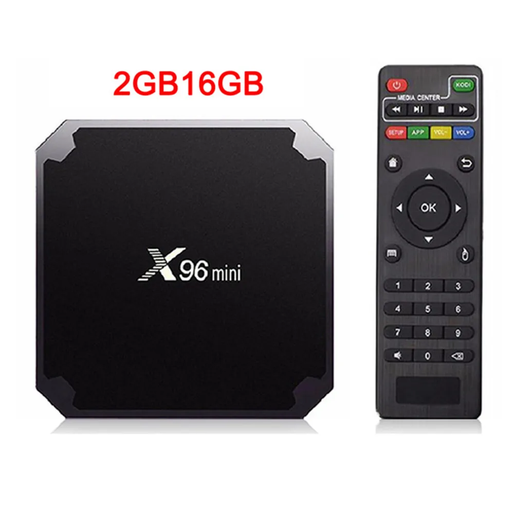 X96 мини X96mini Android 7,1 Смарт ТВ приставка 2 ГБ/16 ГБ ТВ приставка X 96 мини Amlogic S905W H.265 4K 2,4 ГГц WiFi медиаплеер телеприставка - Цвет: 2G16G Without IR