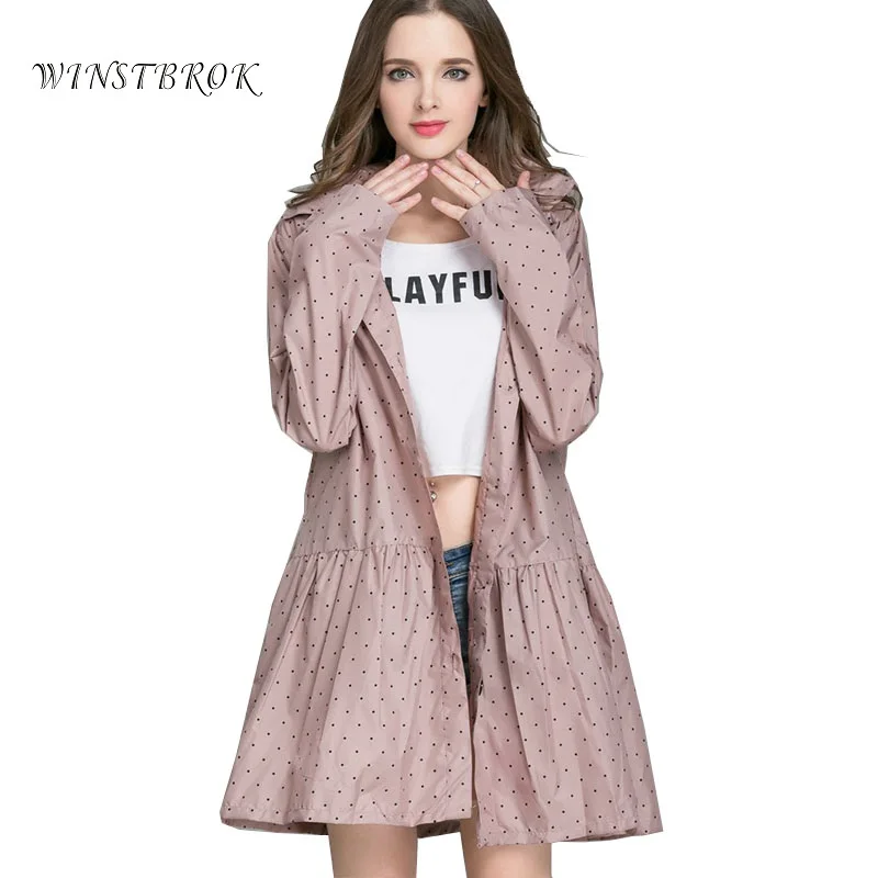 Длинный дождевик Женский дышащий для женщин пончо водоотталкивающая одежда