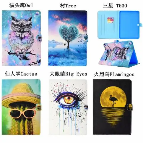 Умные Чехлы чехол для Samsung Galaxy Tab 4 10 1 T530 T531 T535 кожаный PU мультяшный милый планшета