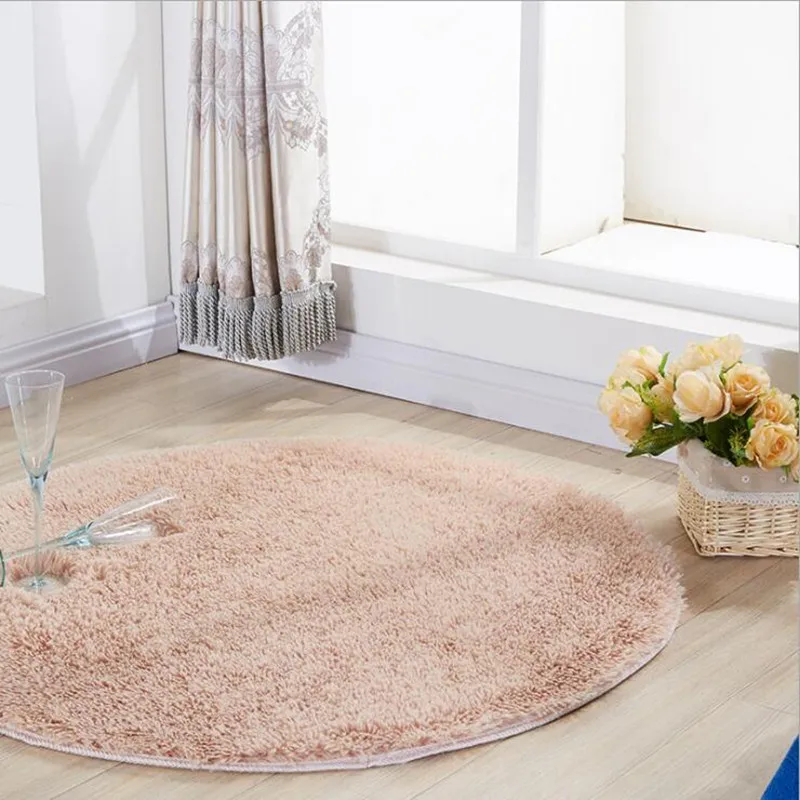 저렴한 직경 140cm 침실 카펫 거실 커피 테이블 매트 미끄럼 방지 컴퓨터 쿠션 피트니스 요가 매트 원형