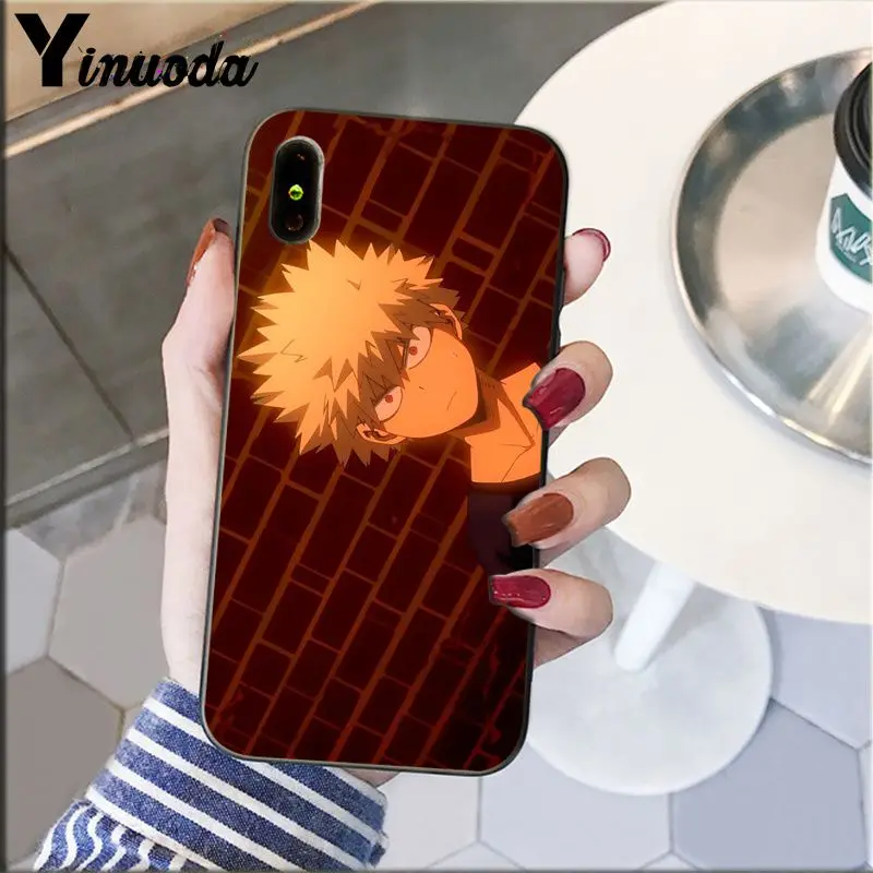 Yinuoda My Hero Boku no Hero Academy deku и bakugou чехол для телефона чехол для iPhone 8 7 6 6S Plus 5 5S SE XR X XS MAX Coque Shell