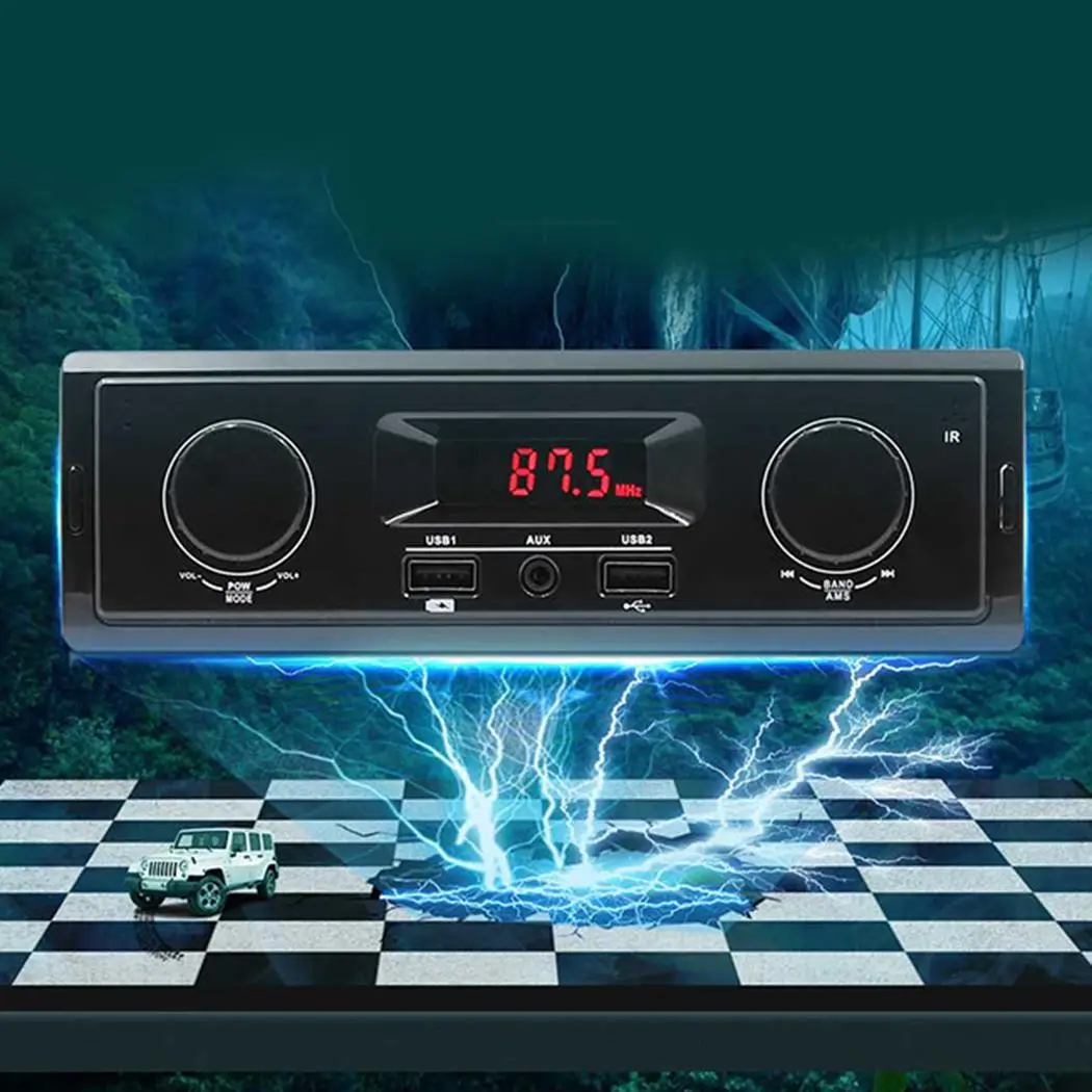 СВЕТОДИОДНЫЙ цифровой экран дисплей Автомобильный MP3 радио плеер кабель питания
