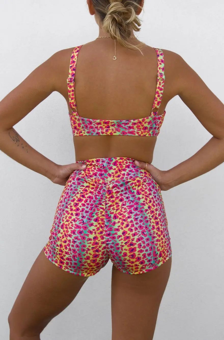 2019 сексуальный купальник Танкини сплошной цвет высокая талия с принтом открытая