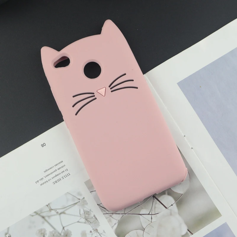 Милый 3D мультфильм силиконовый чехол для Xiaomi Redmi 4x Чехлы Япония блеск борода кошка милые уши Kitty чехол для телефона