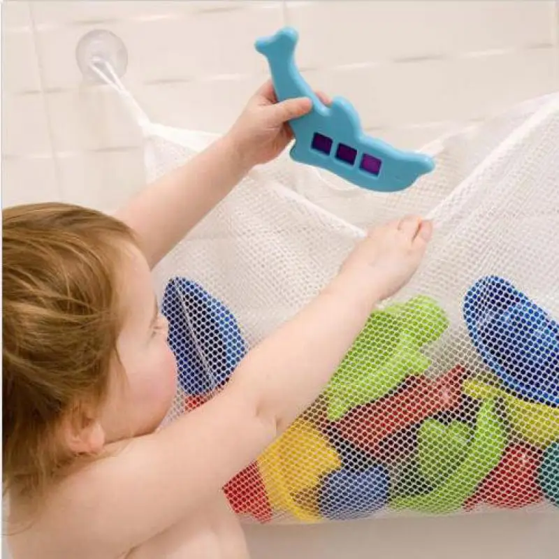 Детская корзина для хранения игрушек купания ванной комнаты Сетчатая Сумка