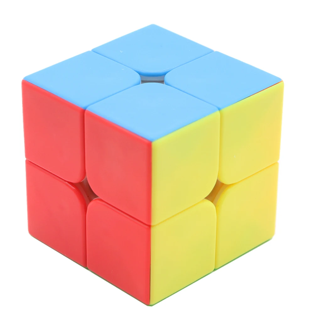 Мою MF2S 2x2x2 Stickerless Профессиональный Скорость Magic Cube игрушка для малышей 2*2*2 mofangjiaoshi головоломка куб