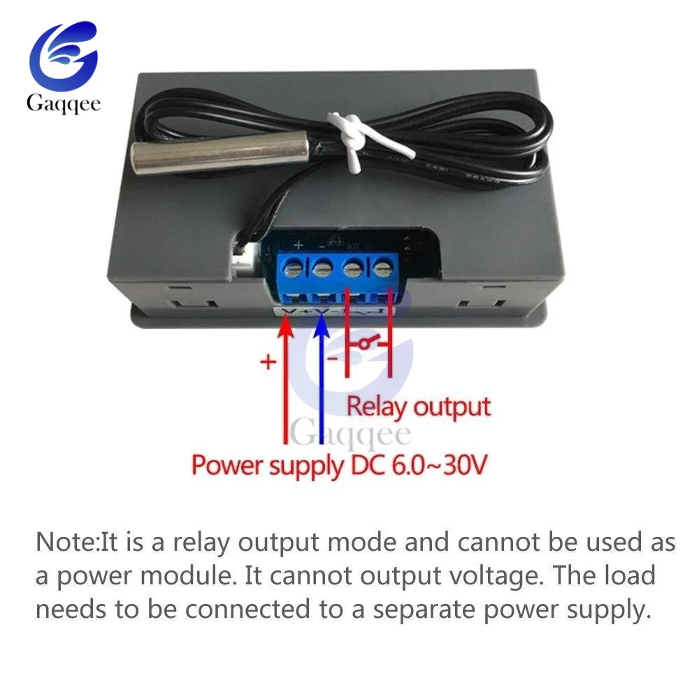 Цифровой регулятор температуры с ЖК дисплеем 10A датчик термостата термостатом 12