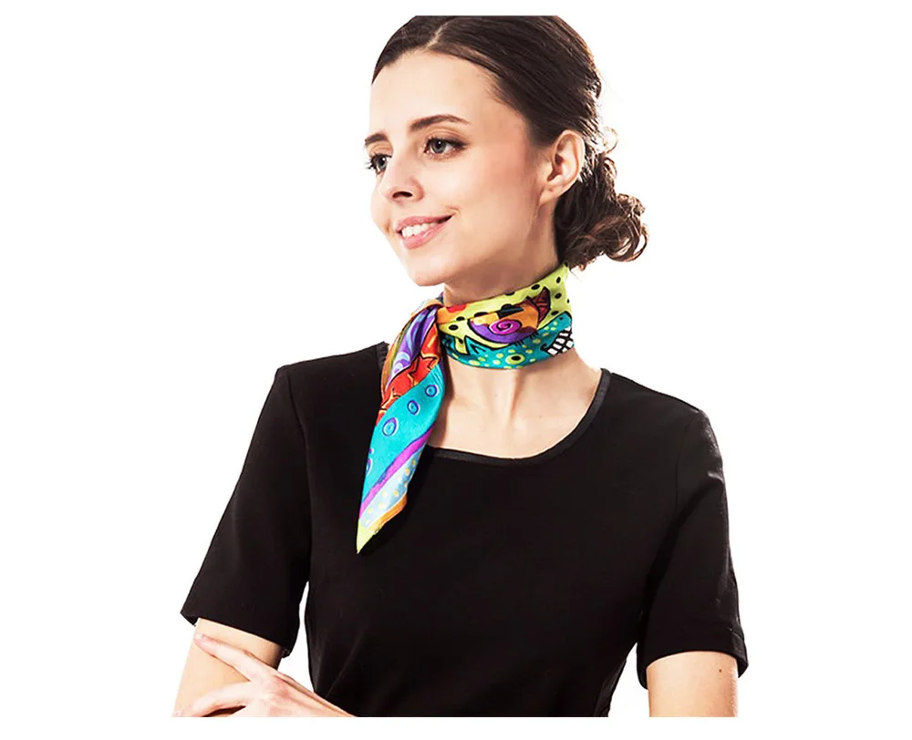 LING/ шелковые шарф, мода платки и шарфы женщине,multi scarf necklace,53* 53CM XF1049