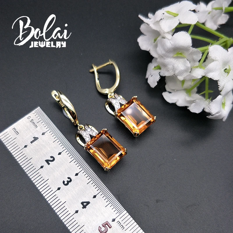 Bolaijewelry висячие серьги с зултанитом на застежке искусственные драгоценные камни