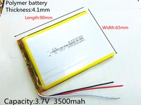 3 line polymer lithium battery 416590 3500 mah love landing pda smart tablet computer 3 7 v polymer 3 line