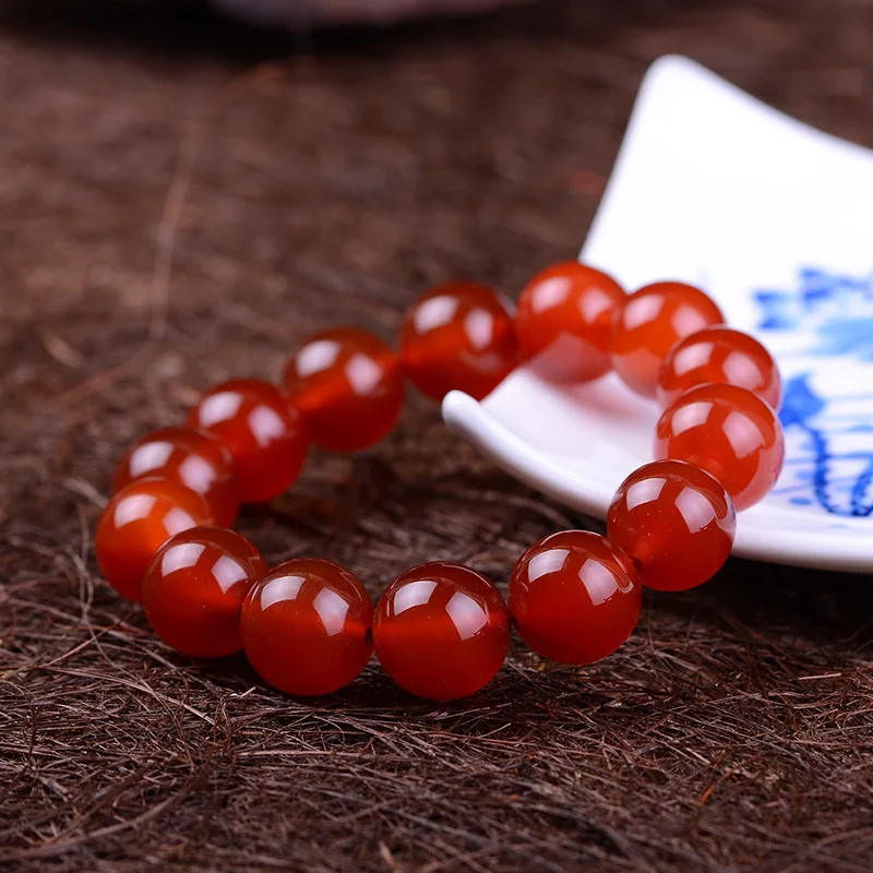 Специальная цена красные браслеты с натуральным кристаллом круглые бусины