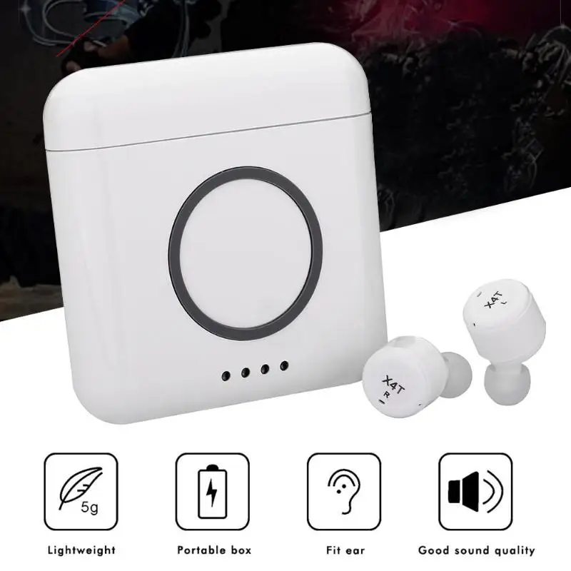 X4T модные мини-наушники Беспроводные Bluetooth-наушники HiFi-наушники Гарнитура с