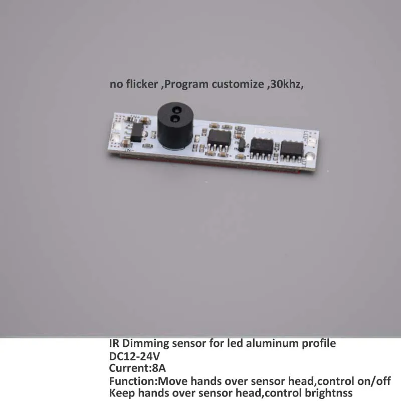 10 шт./лот ИК Датчик диммер для СВЕТОДИОДНЫХ алюминиевый профиль|dimmer for led|sensor