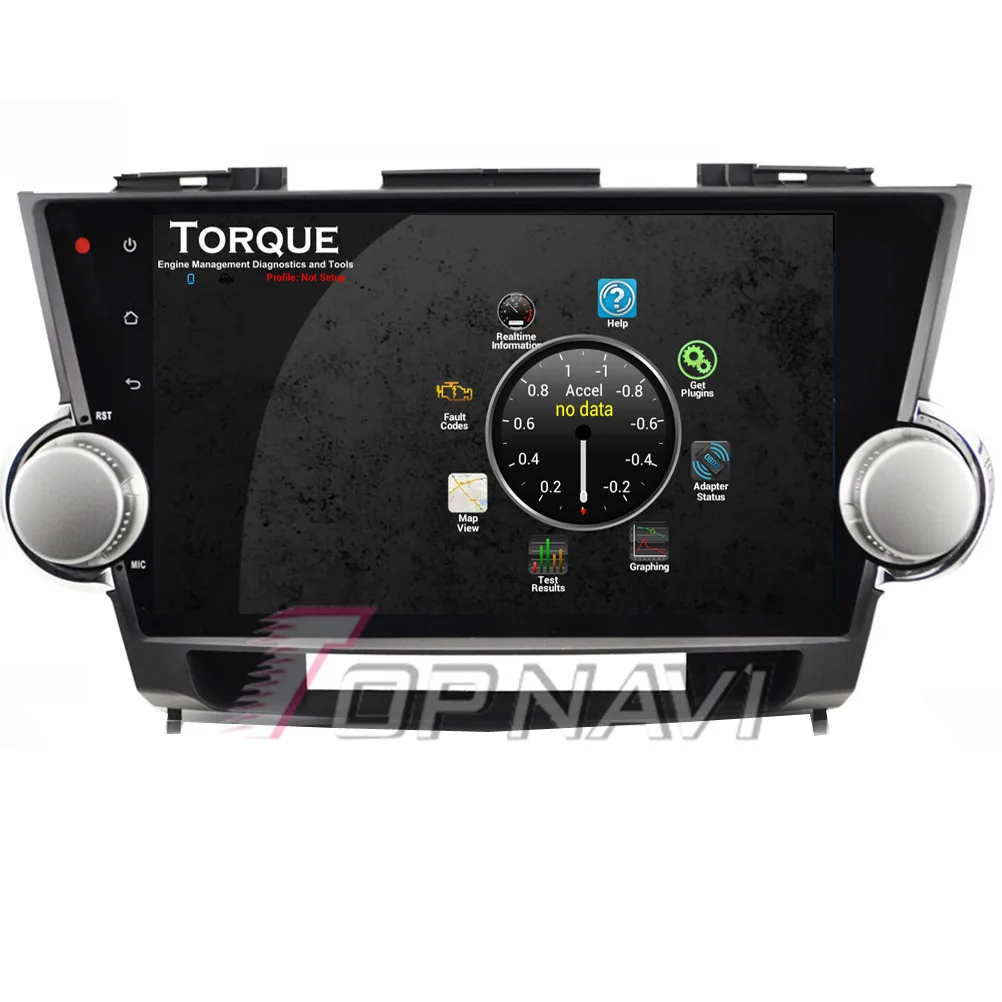 

Topnavi 10.2" Quad Core Android 6.0 Car GPS Navigation for Toyota Highlander 2009 2010 2011 2012 2013 2014 Autoradio,NO DVD