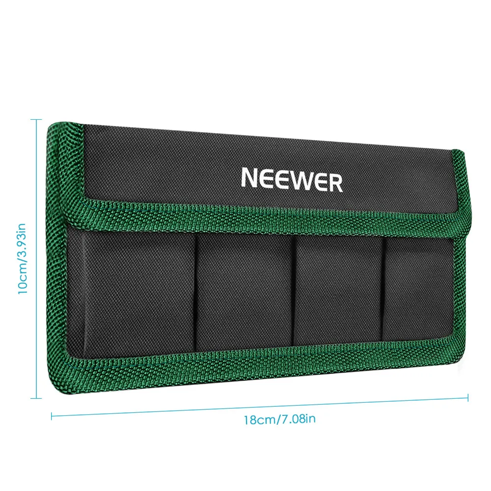 Аккумулятор Neewer DSLR сумка держатель Чехол зеленый для AA батареи и LP-E6 LP-E8 LP-E10 LP-E12