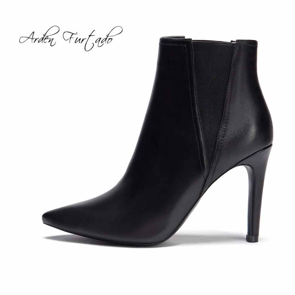 Arden/Модная зимняя обувь на меху из натуральной кожи Женские ботинки шпильках