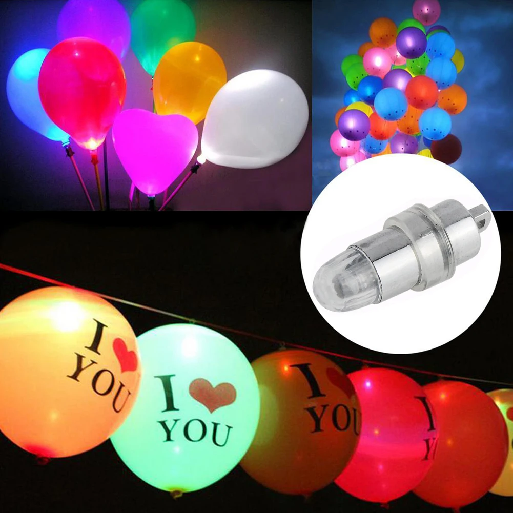 Мини RGB 10x LED вечерние воздушные шары светильник s украшение белый для бумажных