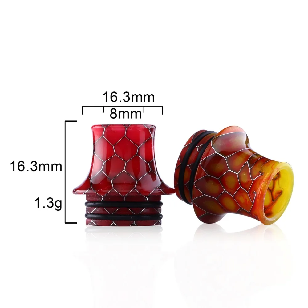 Vulcanee Rose Snake 810 капельный наконечник 528 широкий мундштук для вейпа Prince Mtl