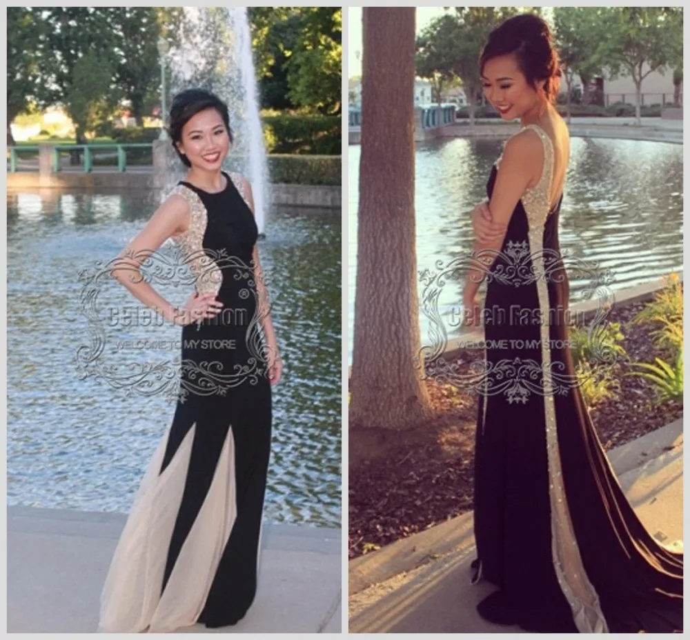Vestido 2014 Boutique O Neck Tank Sequined Long Mermaid Prom Dress Mature Ladies Formal Elegant Evening Party Dress|dress requirement|dress
