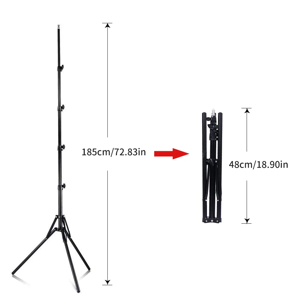 Продажа Комплект светового кольца Tolifo R48B Lite: внешний светильник 18 дюймов/48 см, 48 Вт, 5600 к, светодиодный кольцевой светильник с регулируемой яркостью, ...