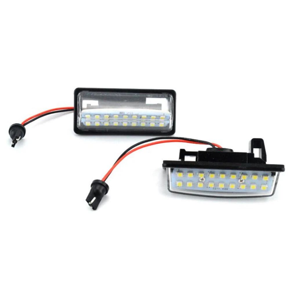2 шт. Автомобильные светодиодные лампы 18 3528 SMD для номерного знака Nissan TEANA J31 J32 Maxima