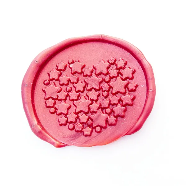 Печать в форме сердца звезд-печать на конверте-ручка pal-воск печать звезды для