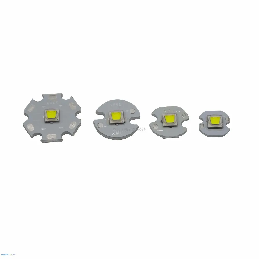 Cree XLamp XM-L2 XML2 T6 10 Вт Холодный белый 6500 к высокая мощность светодиодный светильник излучатель бисера для вспышки светильник 16 мм 20 мм черный или белый PCB