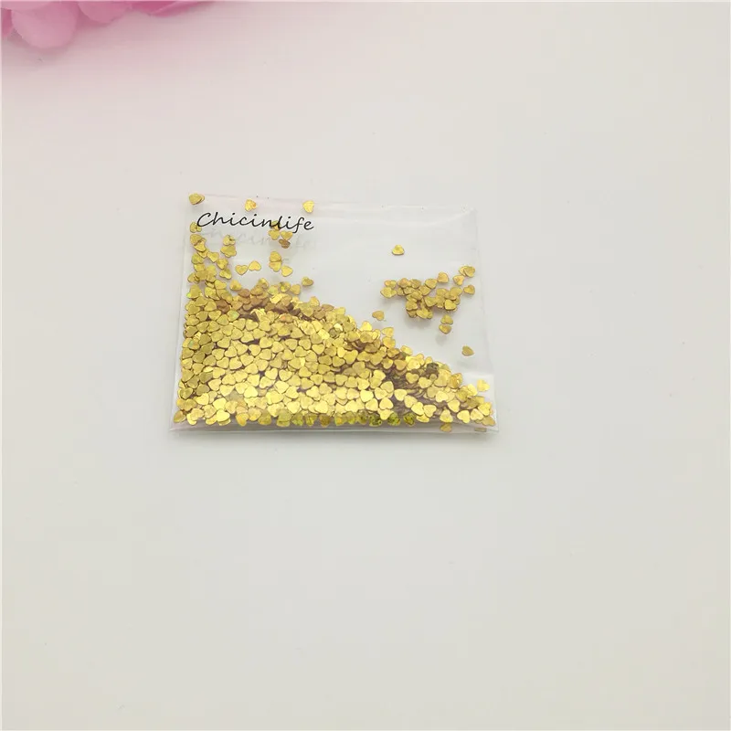 1000 шт./пакет 3 4 мм золото/серебро брызгает Сердце Конфетти Украшение стола