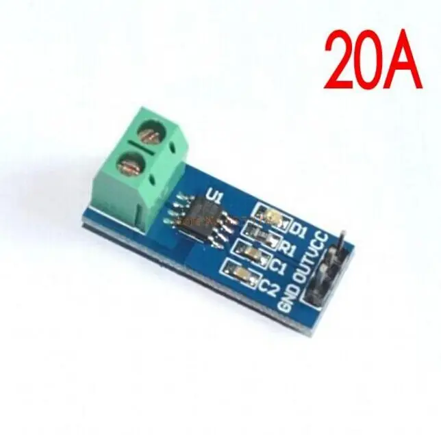 [Простой регулятор] 10 шт. новый модуль датчика тока Холла 20A модель ACS712 работают со