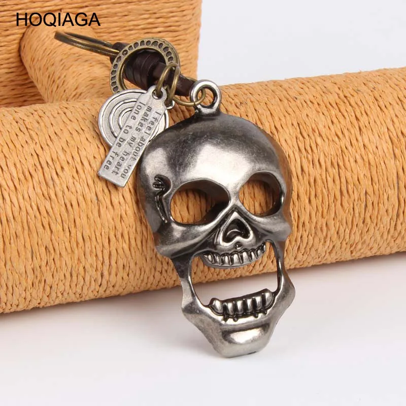Креативный большой регулируемый брелок кольцо в стиле панк|metal keychain|key chain ringskull key